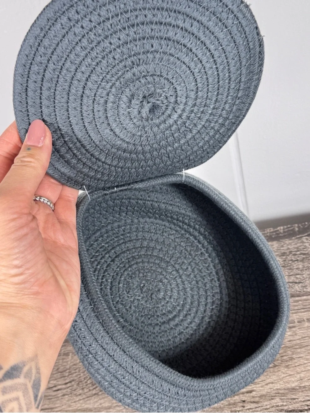 NEW Target Bullseye Playground Rope Basket With Lid